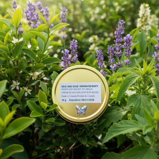 Sweet & Woody Pit Cream - Natural Deodorant Cream - Silk & Sage